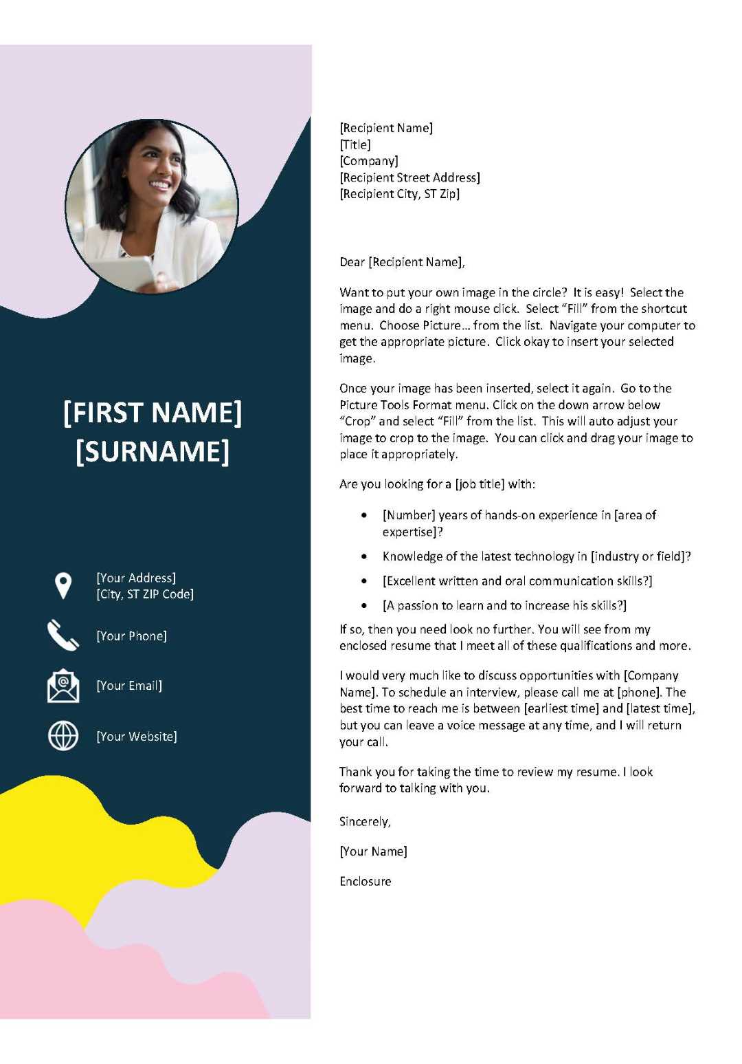 Simple resume template Midnight